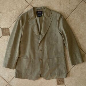 Faconnable Men's Light Olive Sport Coat Blazer